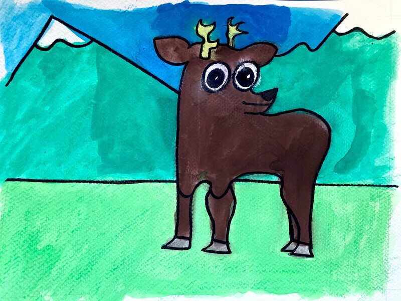 Cartoon Reindeer