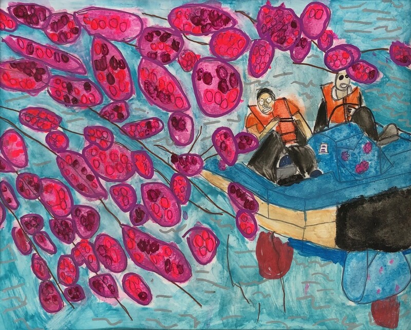 Cherry Blossom and Paddle Boat