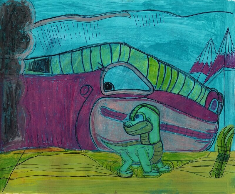 Brontosaurus Baby &amp; Mother