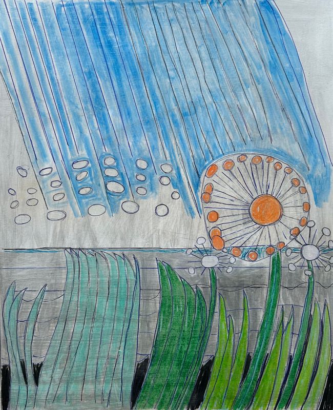 Dandelion in Rain Dandelion in Rain
