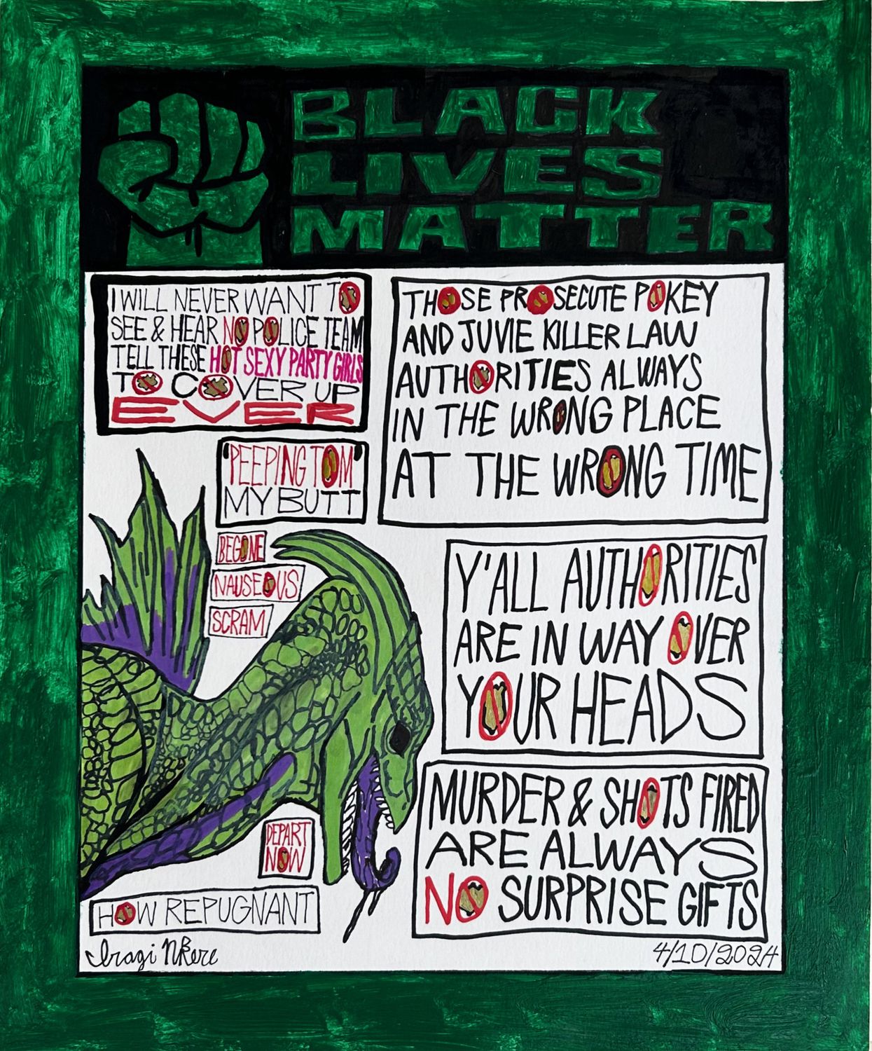 Hulk Dragon Burns BLM