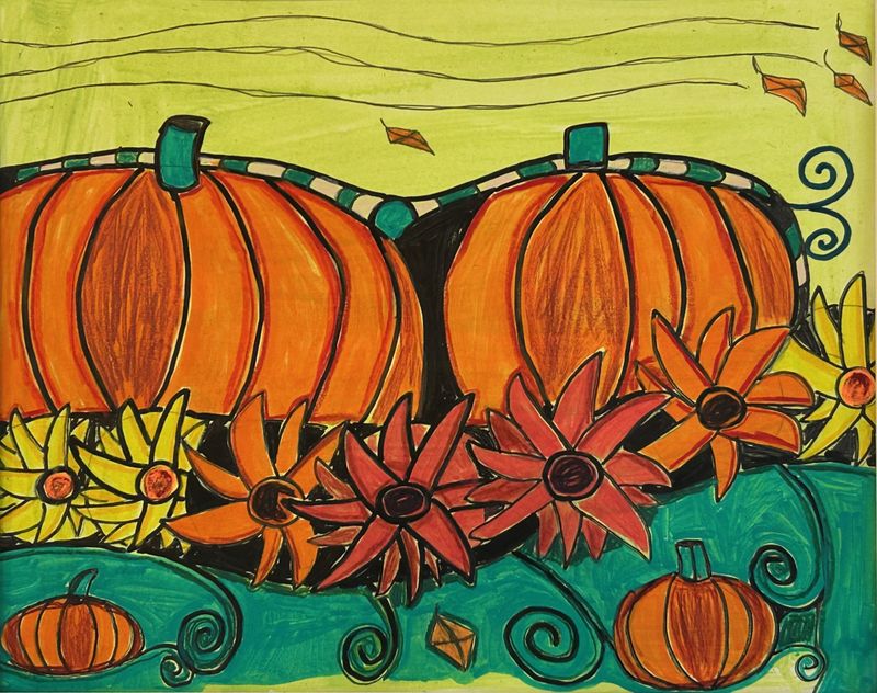 Pumpkin &amp; Flower Patch