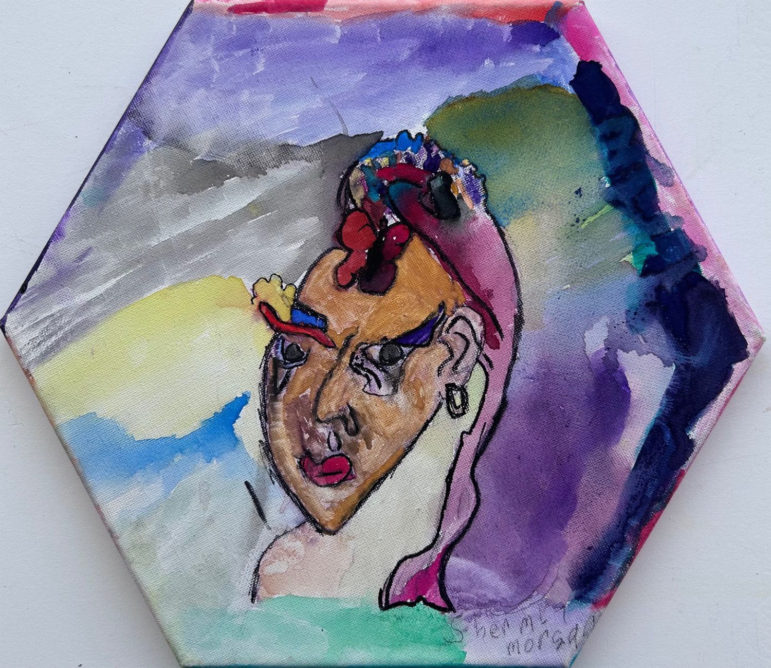 Woman with Butterfly