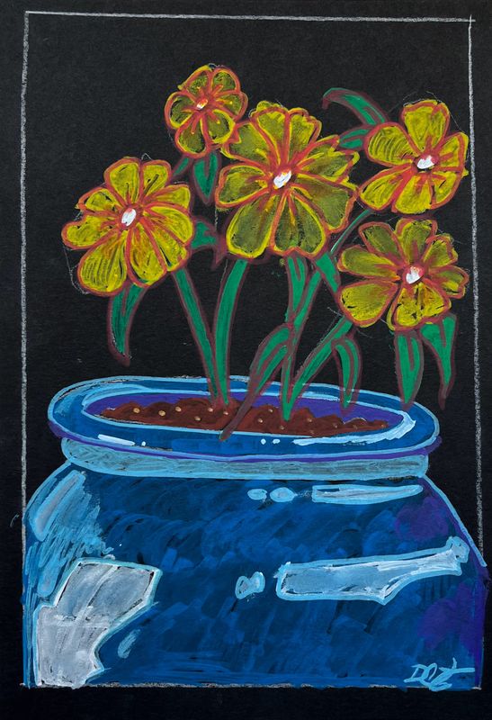 Night Porch Flowers