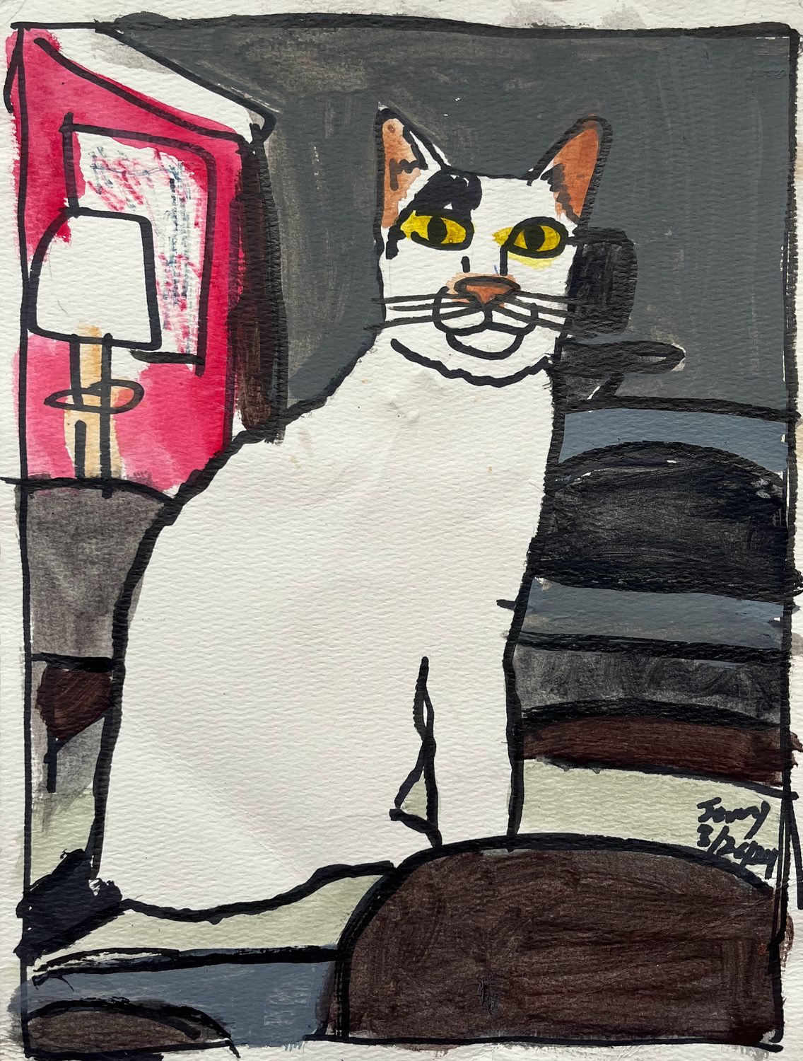Kitty Cat in Living Room
