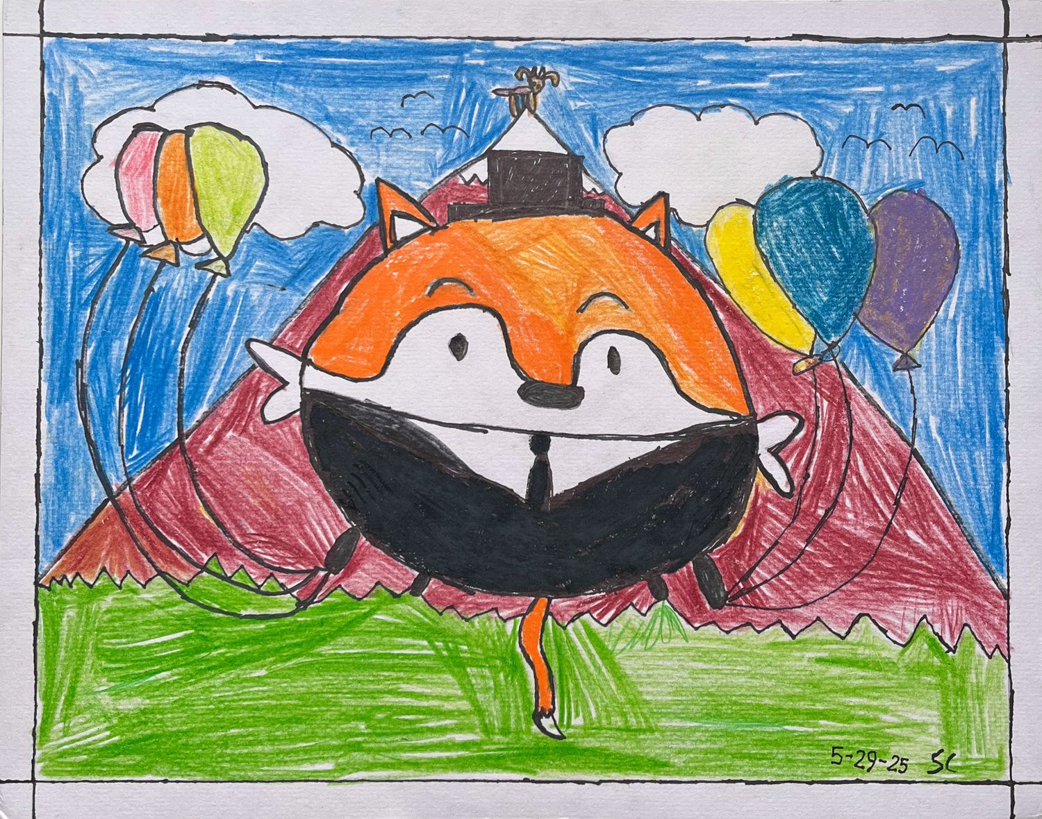 Foxy with Balloons
