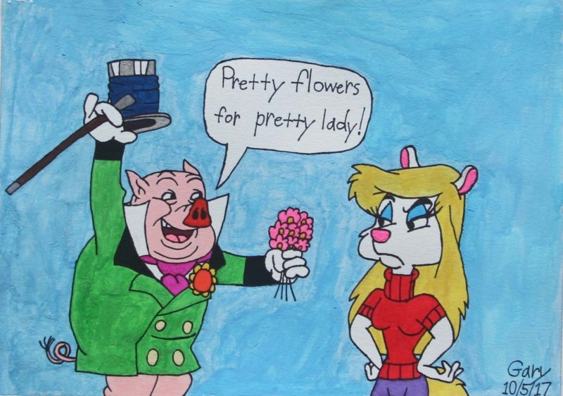 W.C. Squeals Meets Minerva Mink