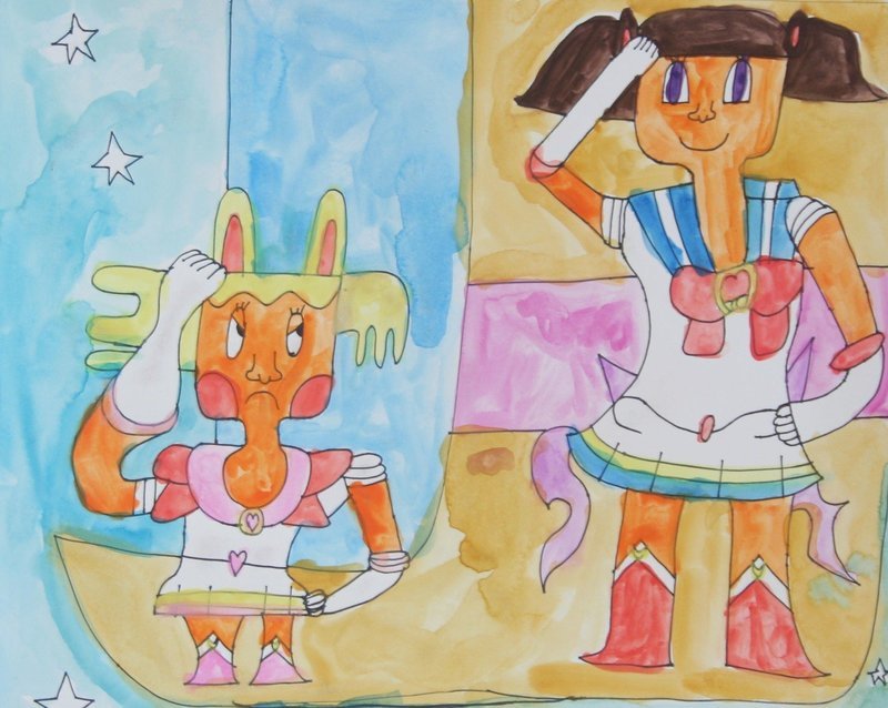 Sailor Lydia and Mini Muffy