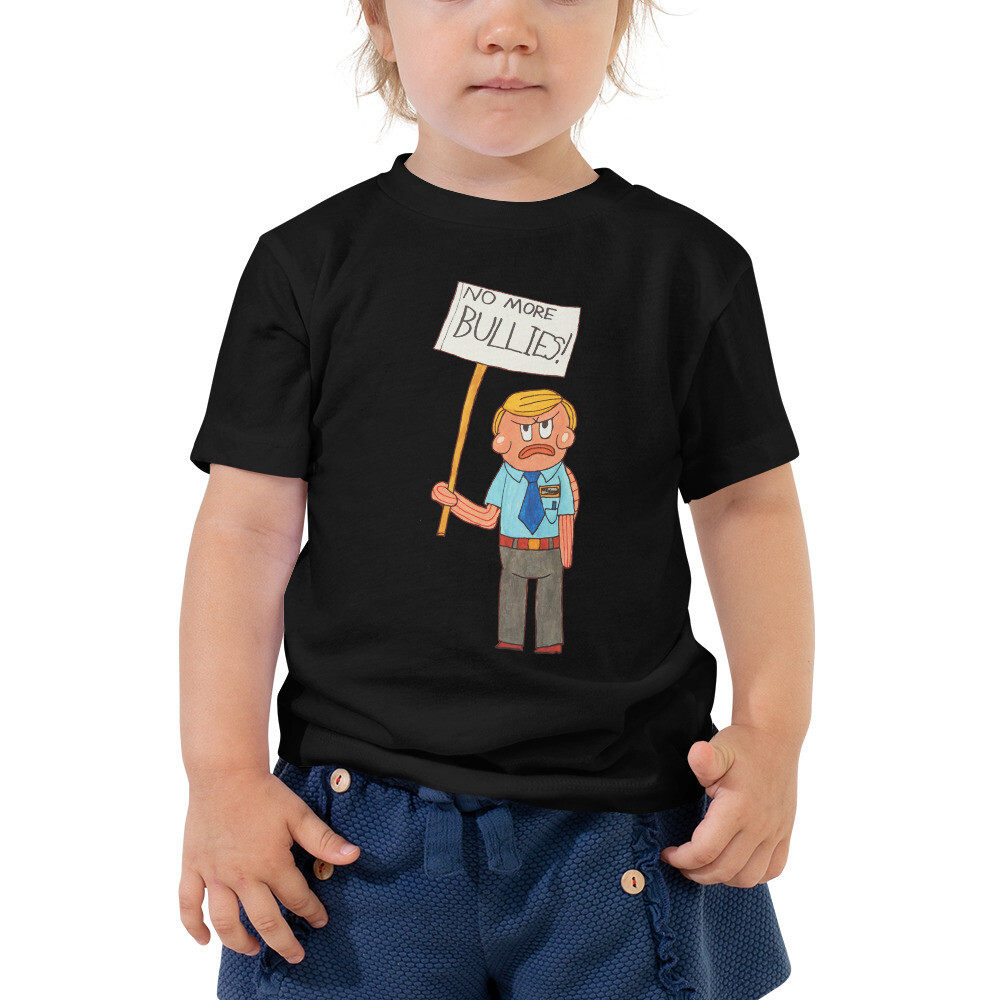 Gary Schmedes "No More Bullies" Toddler Short Sleeve Tee Gary Schmedes "No More Bullies" Toddler Short Sleeve Tee