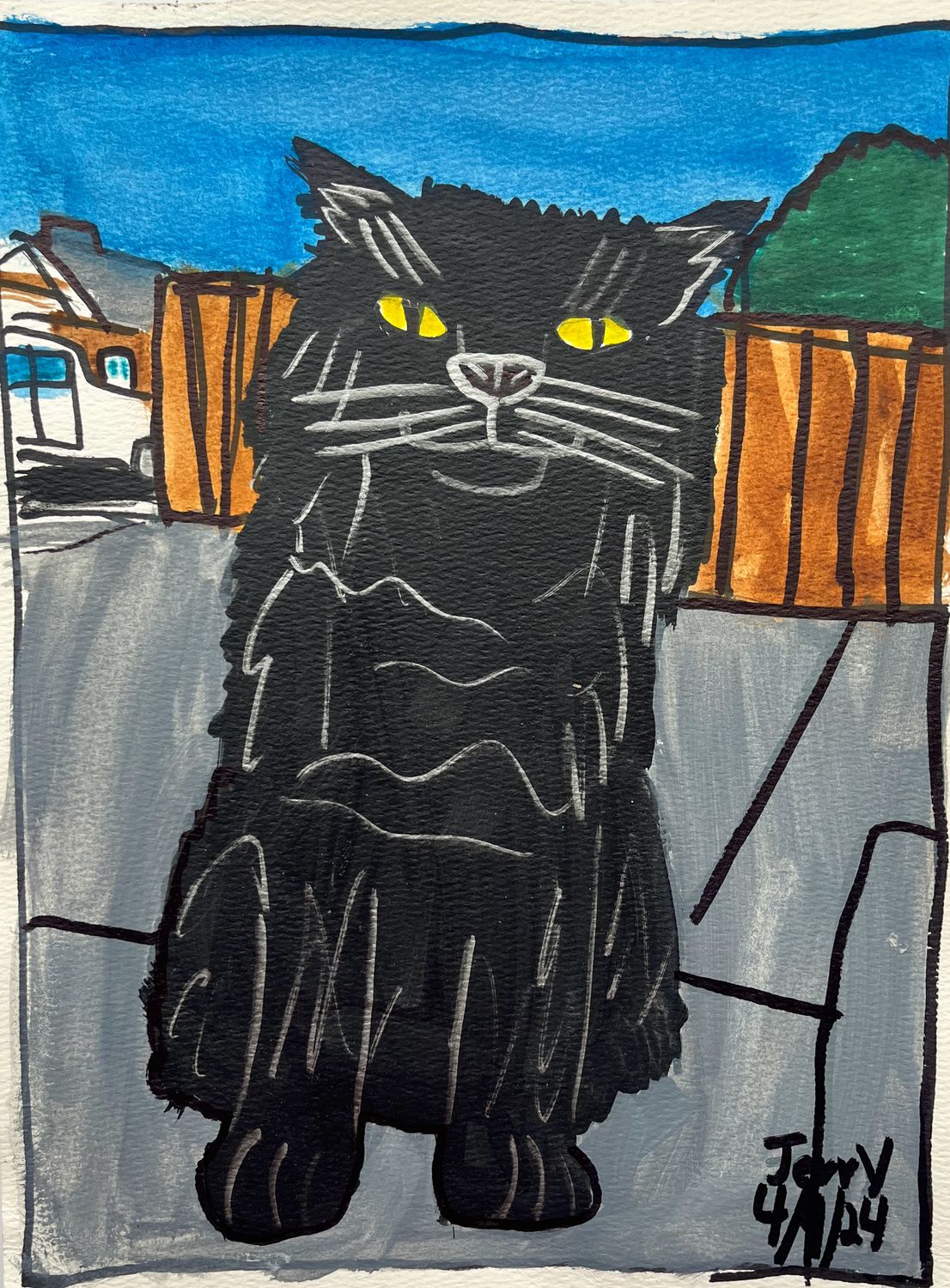 Black Cat Neighbor Black Cat Neighbor
