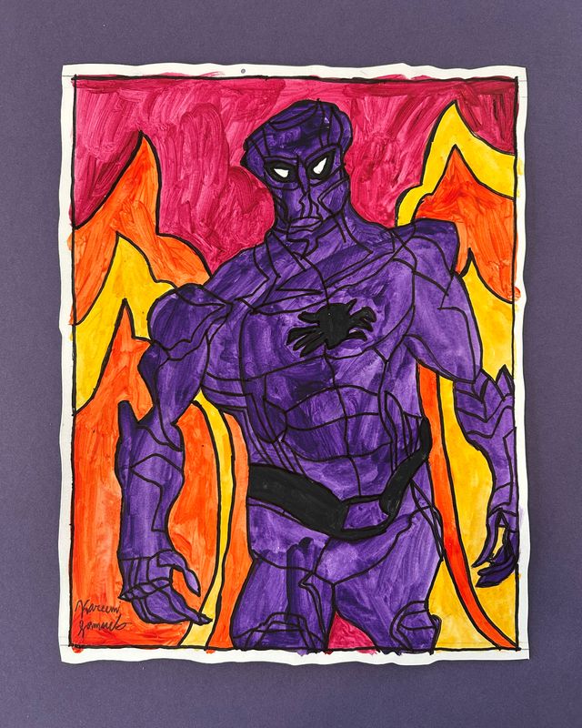 The Dark Purple Spider-Man The Dark Purple Spider-Man
