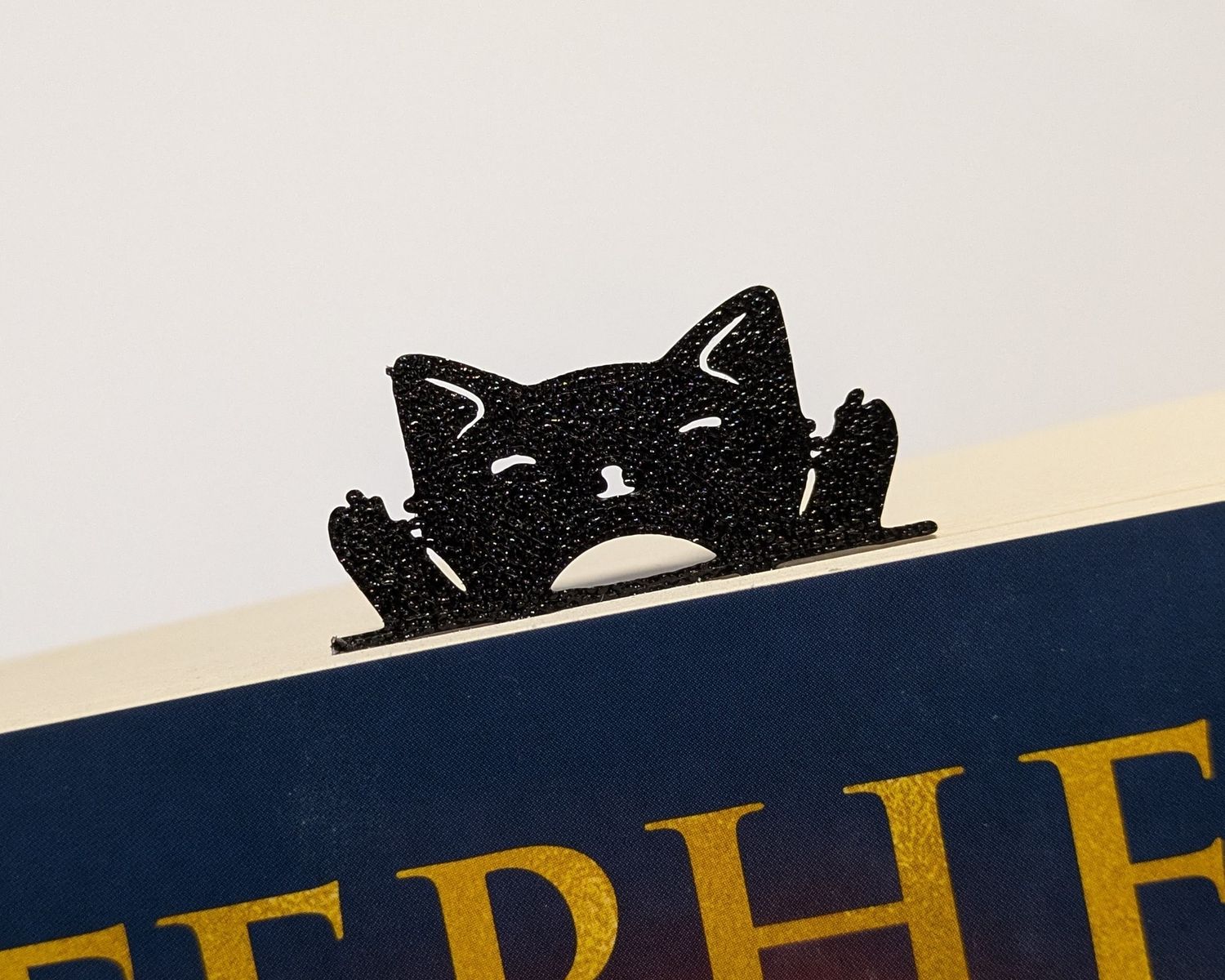 Boekenlegger zwarte kat 002