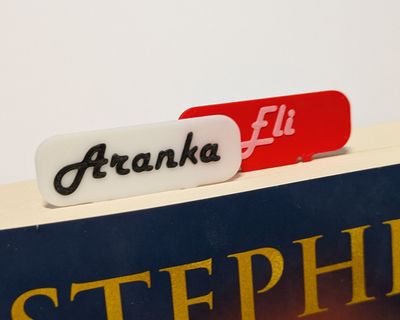 Gepersonaliseerde boekenlegger