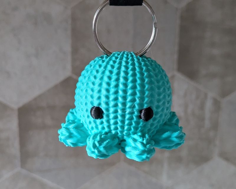Gehaakte octopus, 3D geprint