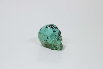 PLA skull schedel, 5 cm, blauw