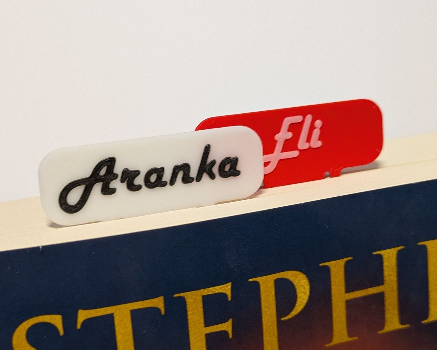 Gepersonaliseerde boekenlegger