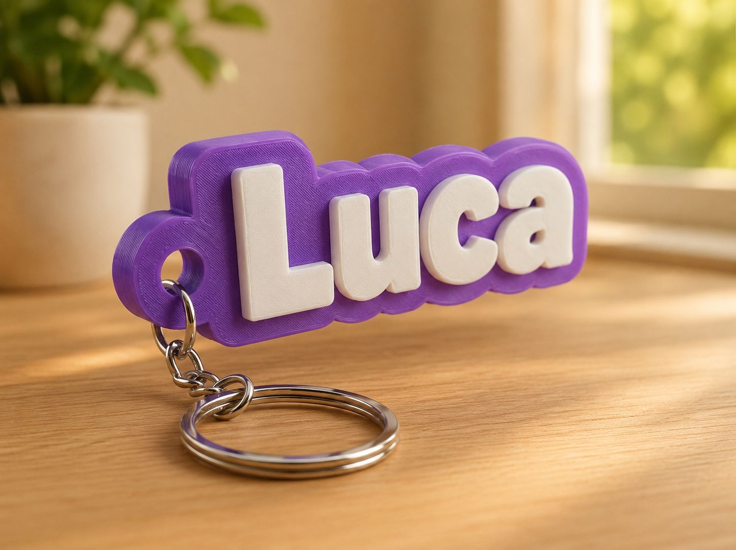 Robuuste 3D Sleutelhanger met Naam Robuuste 3D Sleutelhanger met Naam
