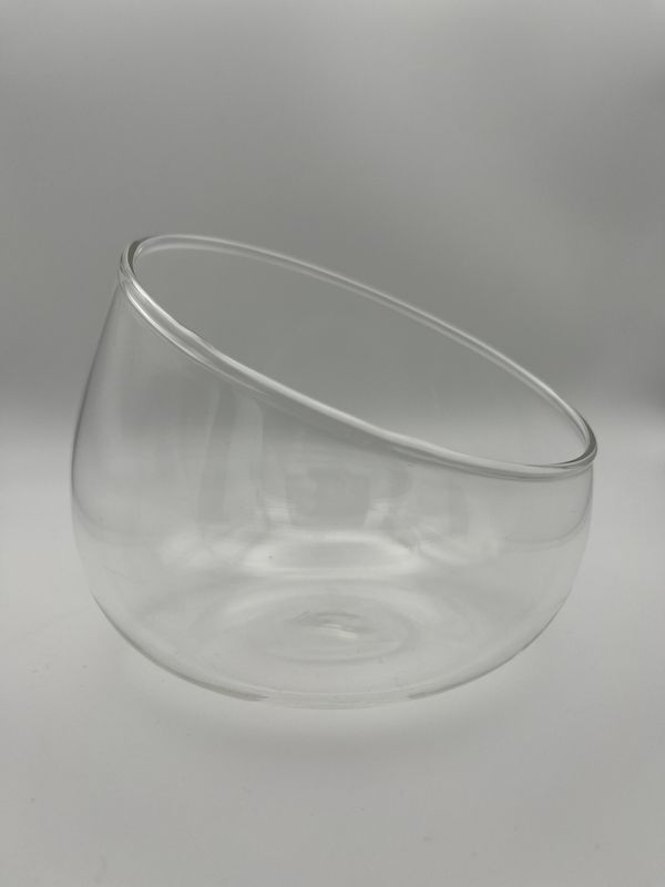 Slanted Glass Terrarium Bowl - 12cm