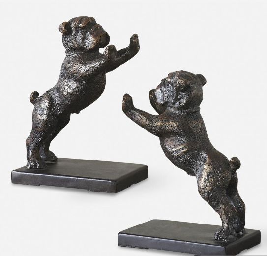 Bulldog Bookends