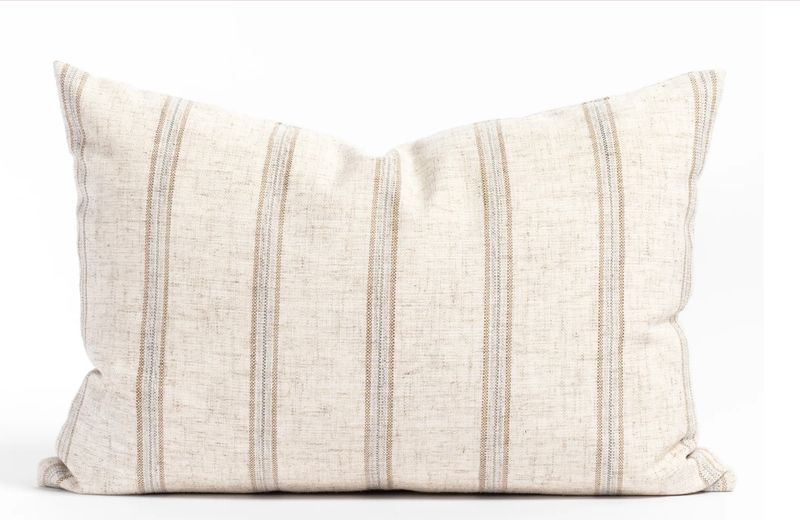 Yellowstone Stripe 14x20 Lumbar Pillow, Sandstone