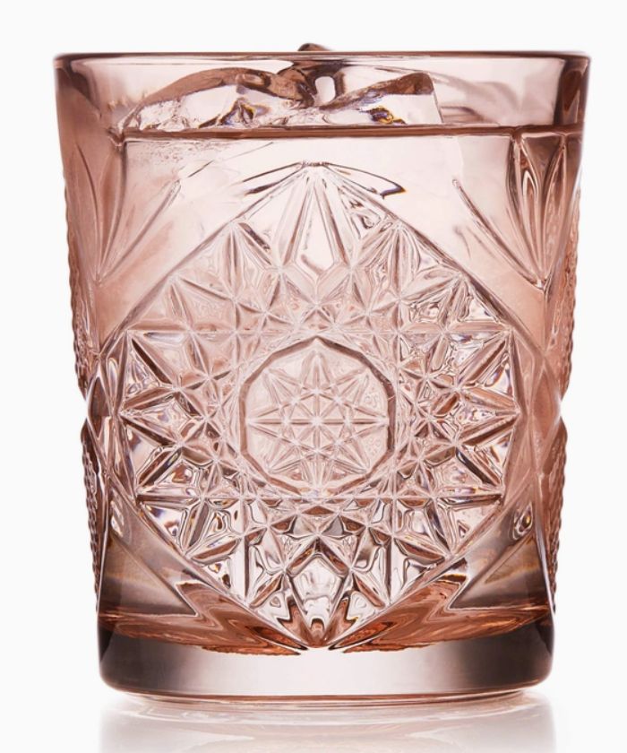 Libbey Hobstar Rose Rocks Dof Glasses, 12oz