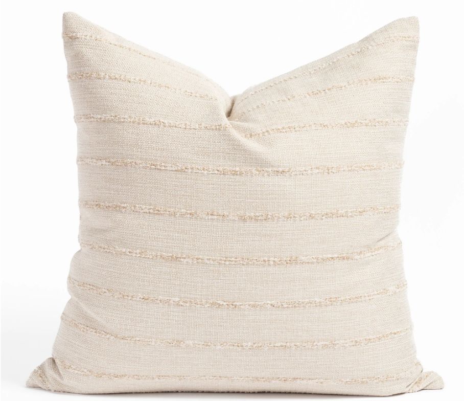 Lovette 22x22 Pillow, Raffia- Cover Only
