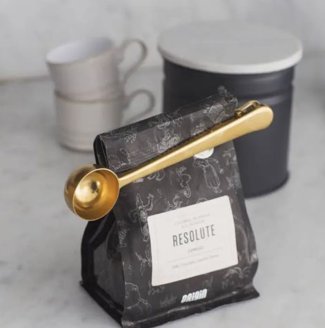 Stainless Steel Coffee Spoon with Bag Clip