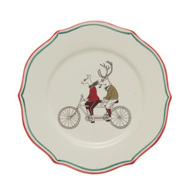 Frankie &amp; Margie Holiday Cocktail Plate