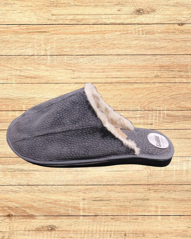 Pantufla unisex gris