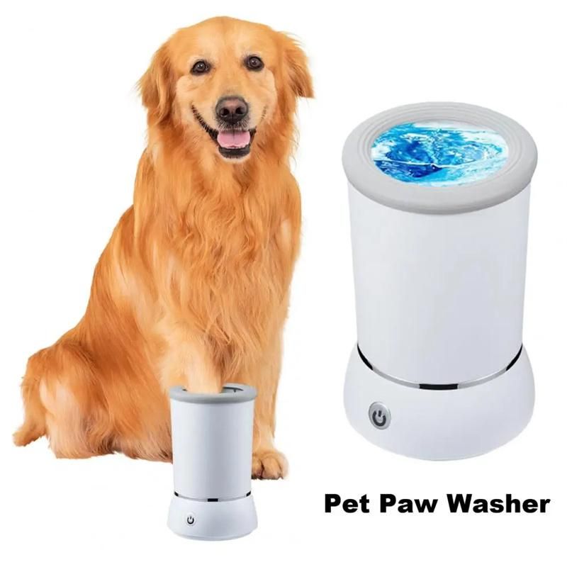 Automatic dog paw cleaner