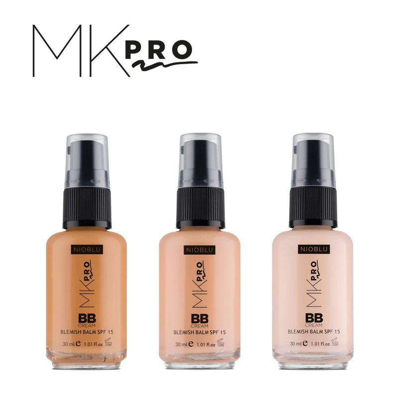 MKPro BB Crème gekleurde gezichtscrème voor onvolkomenheden SPF15