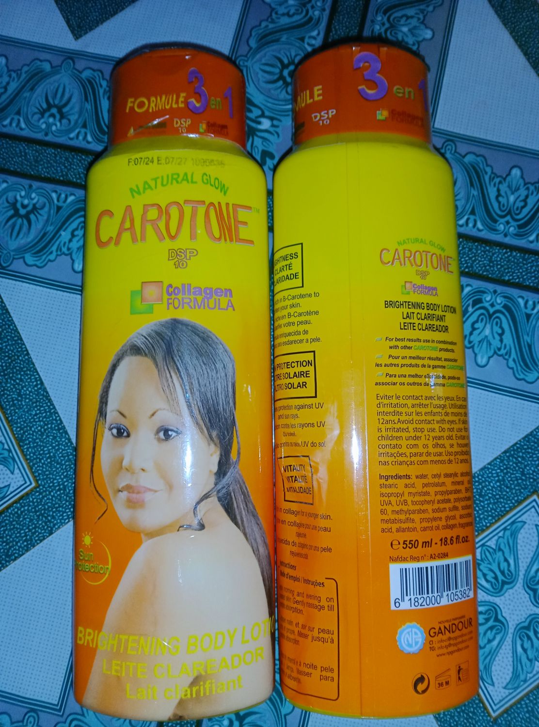 Carotone lotion 550mls