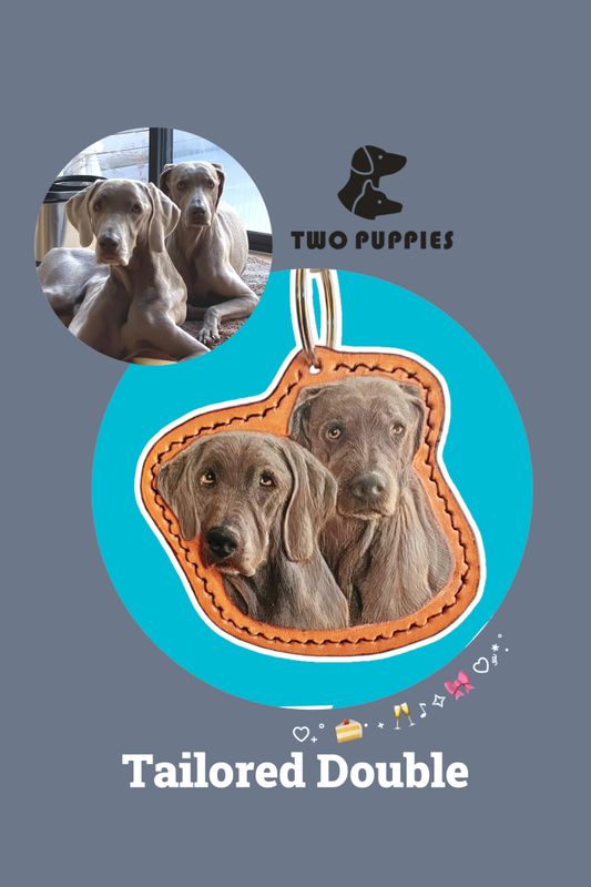 Pet Portrait Leather Carving &amp; Sculpting Keyring 
