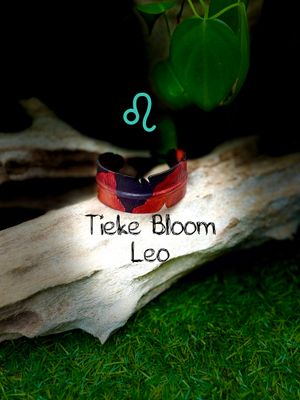 Tīeke Bloom Leather Feather Adjustable Wristband