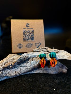 Aurora Jelly Leather Drop Earrings