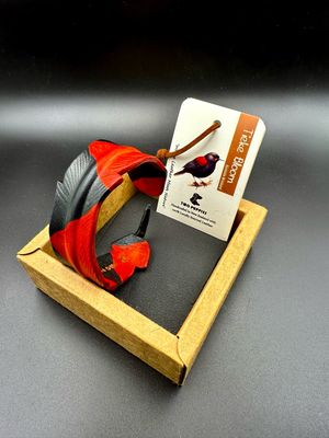 Tīeke Bloom Leather Feather Adjustable Cuff Tīeke Bloom Leather Feather Adjustable Cuff