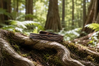 ‘The Rimu Within’ Handcrafted Adjustable Leather Cuff