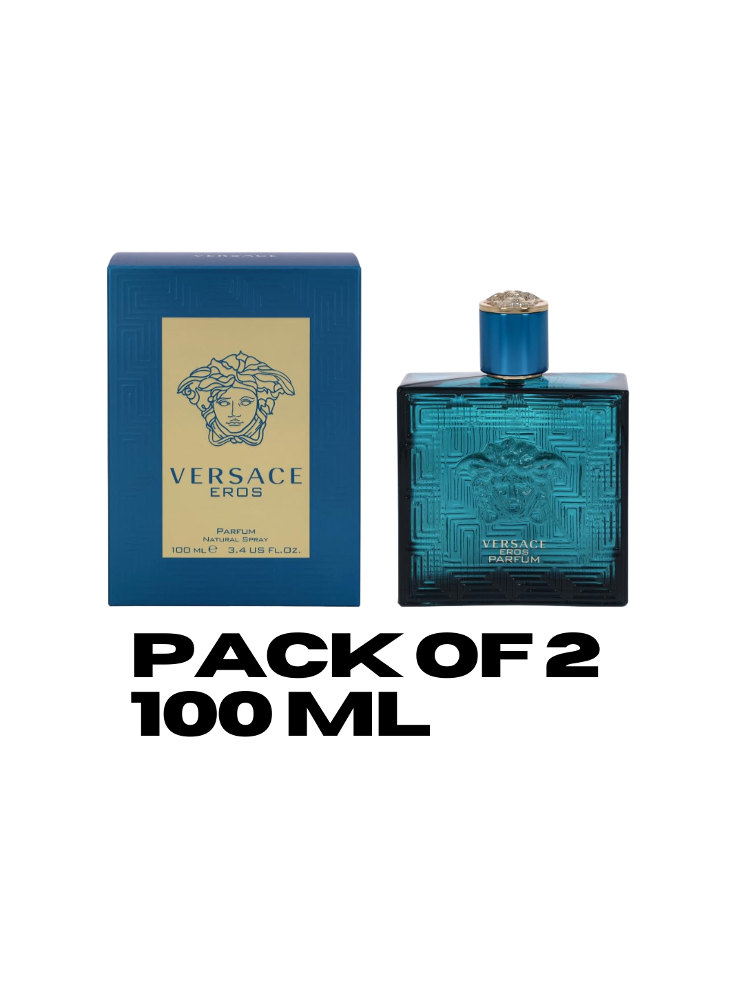 (PACK OF 2) VERSACE EROS 100ML
