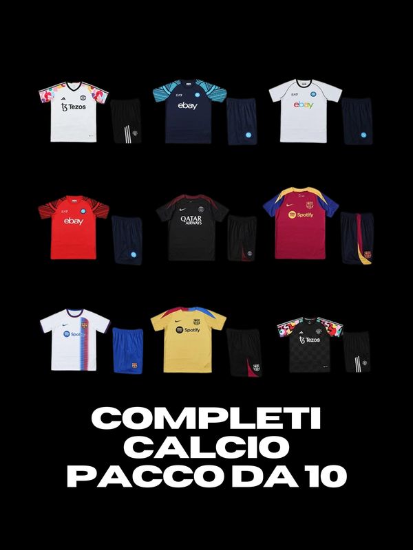 (PACCO DA 10) COMPLETI CALCIO