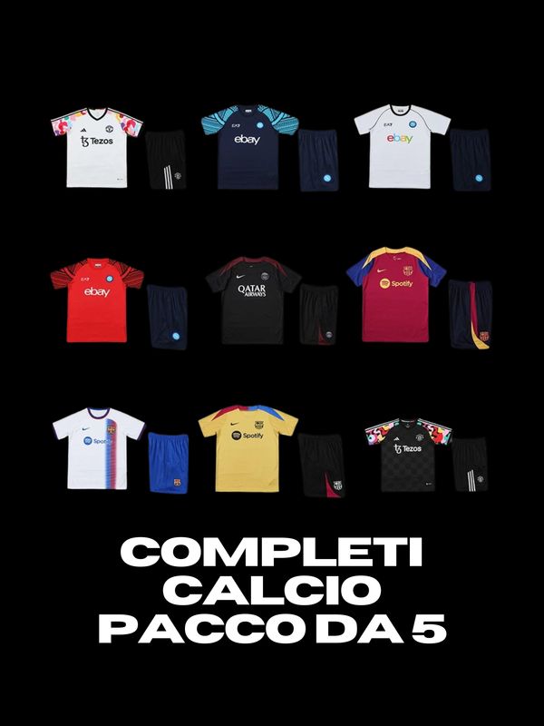 (PACCO DA 5) COMPLETI CALCIO