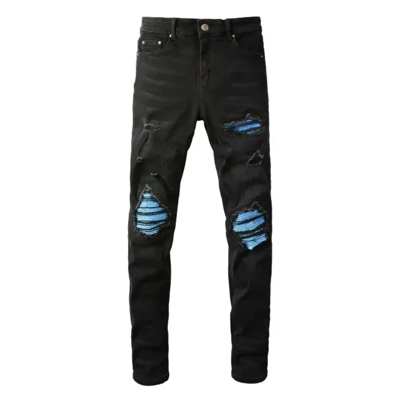 AMIRI BLUE GRADIENT BLACK JEANS
