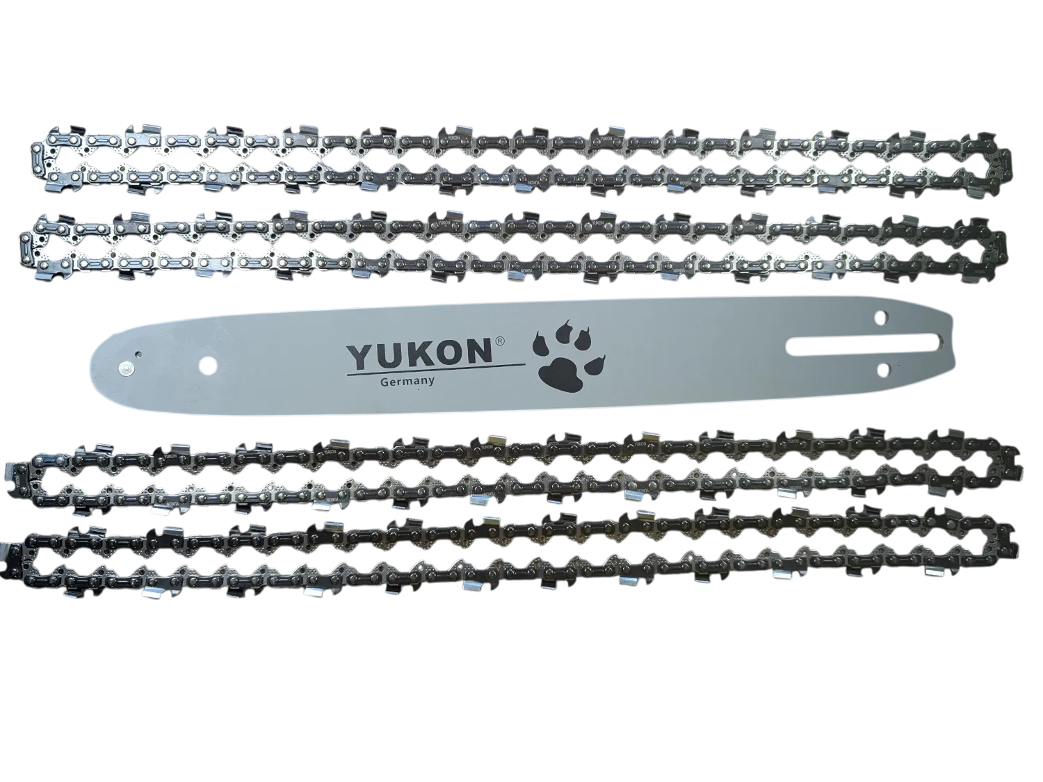 4 x Sägekette + 35cm Schwert kompatibel mit Makita DUC353 DUC353Z 3/8P 52 1,1