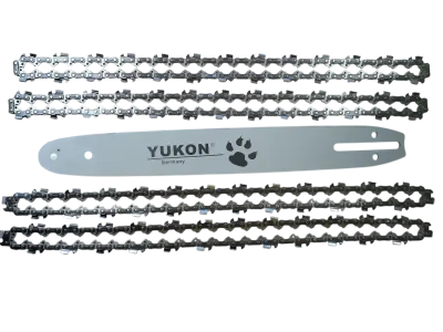 4 x Sägekette + 35cm Schwert kompatibel mit Makita DUC353 DUC353Z 3/8P 52 1,1