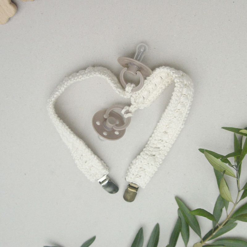 Crocheted Pacifier Clips