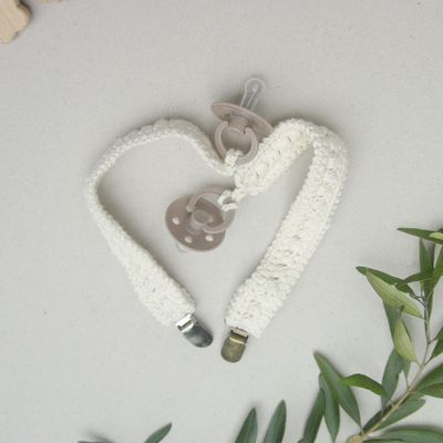 Crocheted Pacifier Clips