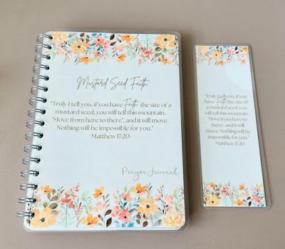 Mustard Seed Journal + Matching Bookmark