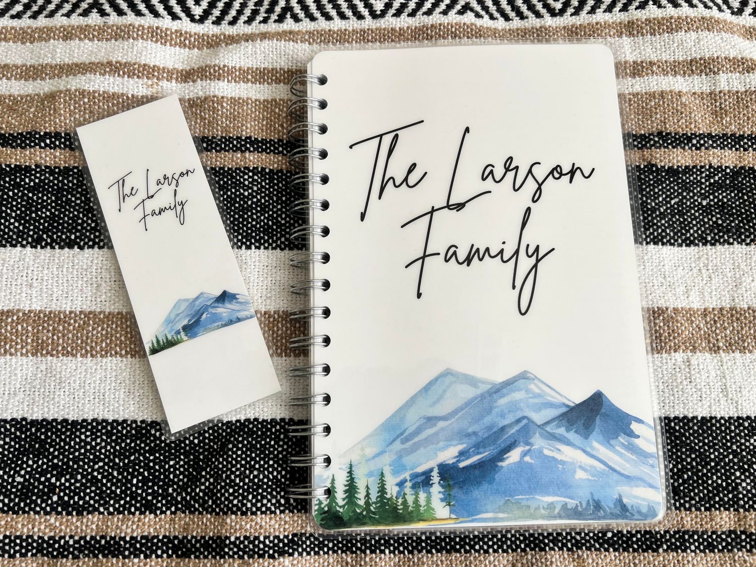 Custom Notebook (5.83&quot; x 8.27&quot;) + Bookmark