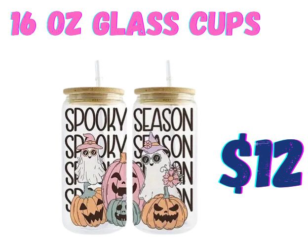 16 Oz Glass cups