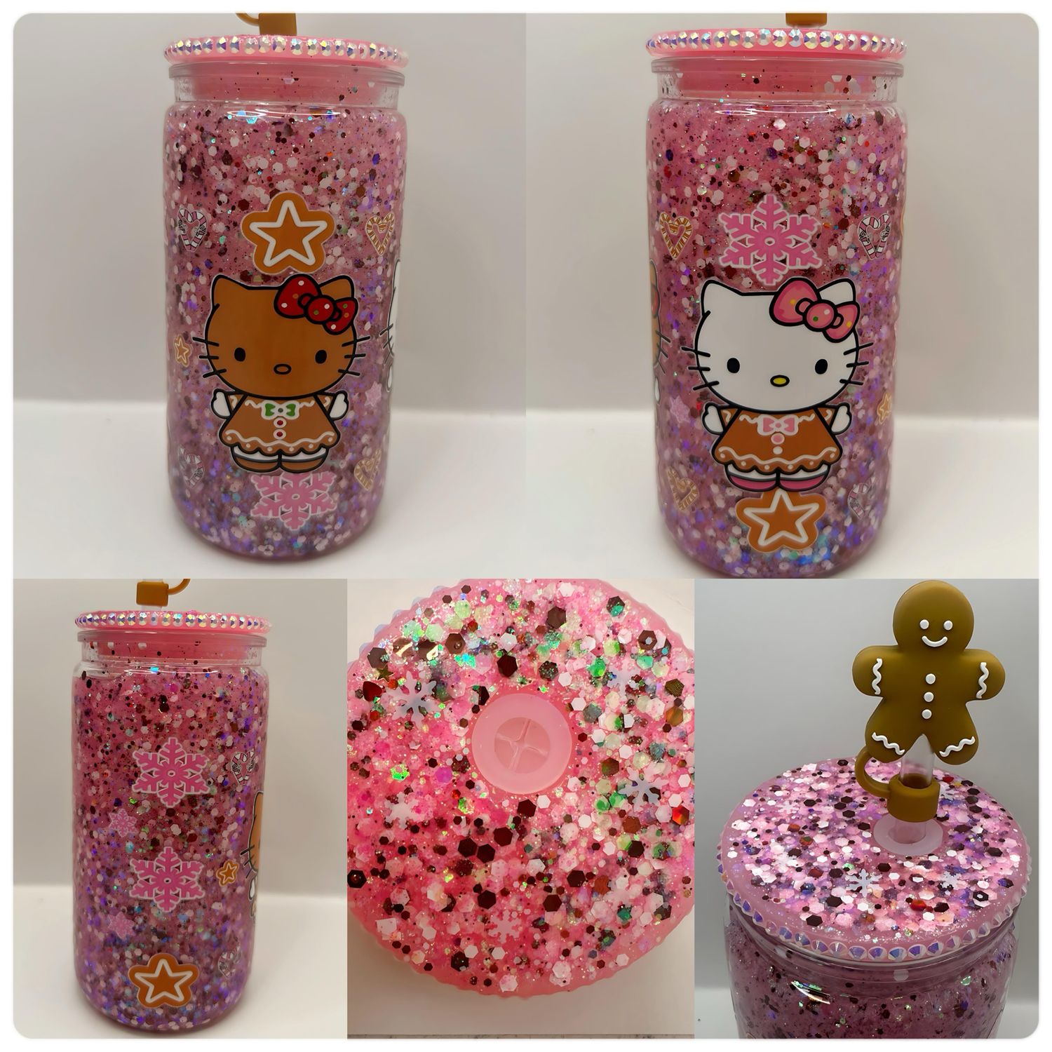 HK Gingerbread Snow globe Tumbler