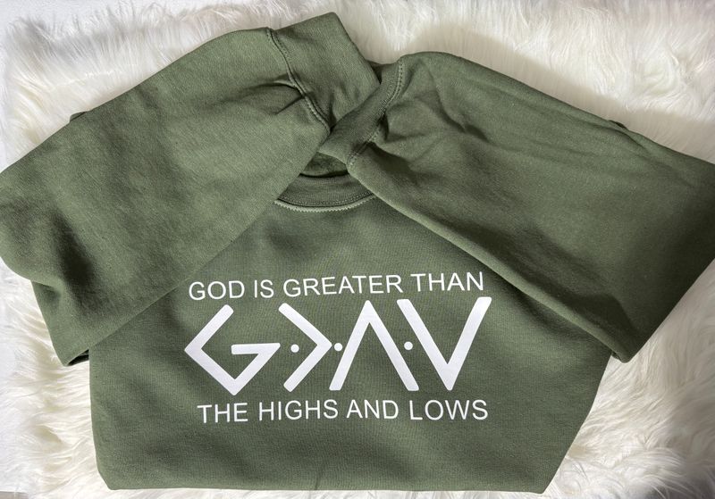 GOD IS GREATER THAN THE HIGHS AND LOWS